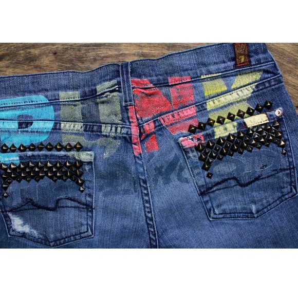 7 For All Mankind Denim - 7FAM Punk Hollywood Great China of Wall Jeans 26